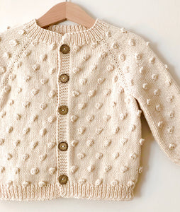 Popcorn Cardigan - Natural